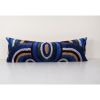 Colorful Ikat Velvet Pillow, Handwoven Silk Velvet Extra Lon | Cushion in Pillows by Vintage Pillows Store