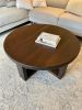 Custom Made Black Walnut Round Coffee Table | Tables by Good Wood Brothers. Item composed of walnut