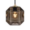 MIMO CUBE Pendant | Pendants by Oggetti Designs. Item composed of brass and glass