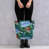 Tote Bag - River Melody - Impressionist Landscape Art | Work by Eman's Gallery