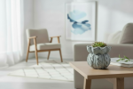 Mist Ruffle Knit Planter | Vases & Vessels by RAW & UNIQ