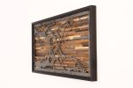 Tree Branch: Metal tree sculpture | Wall Sculpture in Wall Hangings by Craig Forget. Item composed of wood and steel in mid century modern or contemporary style