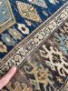 SUPER FINE Antique Caucasian Rug | Denim & Sky Blue | Area Rug in Rugs by The Loom House. Item composed of fiber