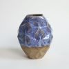 Oblique in Coral Blue | Vase in Vases & Vessels by by Alejandra Design. Item composed of ceramic