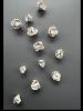 Hand-sculpted Clay Peony Tulip Wall Sculpture – Set of 12 | Wall Hangings by Leramic