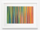 Irregular Narrow Stripe Colour Study Painting, Landscape | Collage in Paintings by Amelia Coward