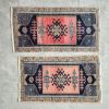 Turkish Small Yastik Rug - a Pair | Area Rug in Rugs by Vintage Pillows Store