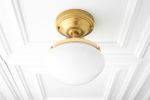 Dome Ceiling Light - Model No. 8491 | Flush Mounts by Peared Creation. Item composed of brass