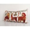 Suzani Lion and Deer Pillow Cover, Animal Tribal Bedding Pil | Cushion in Pillows by Vintage Pillows Store