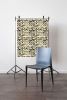 Tjanting, Ash | Fabric in Linens & Bedding by Philomela Textiles & Wallpaper. Item composed of linen