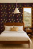 Campanas Wallpaper, eggplant and toffee | Wall Treatments by Samantha Santana Wallpaper & Creative Studio