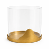 Cove Cloche Candle Holder — Antique Brass Finish | Decorative Objects by Raíz Studio
