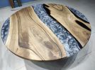 Custom Order Walnut Round Epoxy Table, Living Room Resin | Dining Table in Tables by LuxuryEpoxyFurniture. Item made of wood with synthetic