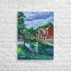 Canvas Print - River Melody - Impressionist Landscape | Work by Eman's Gallery