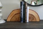 Spalted Hickory Solid Wood Bookends | Storage Stand in Storage by Hazel Oak Farms. Item made of wood