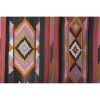 Vintage Geometric Pastel Turkish Kilim Runner Rug | Rugs by Vintage Pillows Store. Item composed of fiber