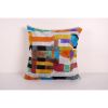 Square Colorful Ikat Pillowcase, Silk Velvet Pillow Cover, A | Cushion in Pillows by Vintage Pillows Store