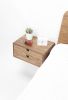 Walnut Floating Nightstand Bedside Table Drawer | Storage by Manuel Barrera Habitables. Item composed of oak wood