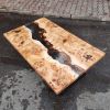 Clear Epoxy Coffee Table | Tables by Ironscustomwood. Item composed of wood