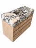 Calacatta Viola Marble Sink with Wood Vanity | Water Fixtures by Vero Marble