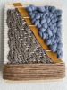 Woven Tile- Olive Green, Suede, Dusty Blue and Tan | Wall Sculpture in Wall Hangings by Mpwovenn Fiber Art by Mindy Pantuso
