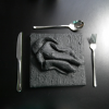 Comfort Zone Mini #06 — Strukturbild Schwarz | Wall Sculpture in Wall Hangings by Reyku