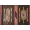 Turkish Puprle Brown Kilim Extra-Long Hallway Runner | Runner Rug in Rugs by Vintage Pillows Store. Item composed of cotton and fiber