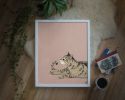 Isengrin Looking Up | Prints by The Ugly Cat Studio
