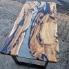 Ultra Clear Epoxy Table | Dining Table in Tables by Ironscustomwood. Item composed of wood and metal