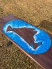 Custom ordered island walnut table WITH WAVES!! | Console Table in Tables by Pelican State Woodworks