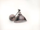 Swinging Adjustable Wall Light - Industrial Sconce | Sconces by Retro Steam Works. Item made of metal works with industrial style