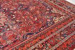 SIGNED Semi-Antique Rug | Lovely Tangerine & Strawberry Hues | Area Rug in Rugs by The Loom House. Item made of fabric with fiber