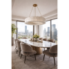 Alan Mizrahi PS1078 Marakesh Selenite Chandelier | Chandeliers by Alan Mizrahi Lighting Design