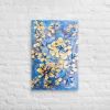 Canvas Print – Iris Lake – Blue and Gold Floral Wall Art | Work by Eman's Gallery