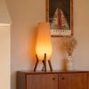 Mid Century Lamp: Retro Inspired Table Lamp, Handmade Bedside Nightstand Light, Warm Ambient Glow | Lamps by Spacecraft Furnishing