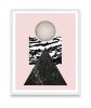 Pink Abstract geometric print, marble wall art, Geometric | Prints by Capricorn Press. Item composed of paper compatible with boho and minimalism style