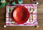 Magenta Placemats | Tableware by OSLÉ HOME DECOR. Item made of fabric