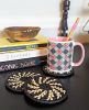 Pink Green African Pattern Coffee Mug | Drinkware by Reflektion Design