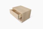 Modern Floating Nightstand | White Oak | Storage by Caleth