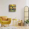 City in Grids - Original Oil Painting - Geometric Abstract | Oil And Acrylic Painting in Paintings by Eman's Gallery