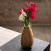 Flower Vases in Wood and Bronze | Vases & Vessels by Alabama Sawyer. Item made of oak wood