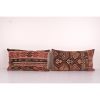 Vintage  & Old Kilim Cushion Cover, Set of Two Anatolian Kar | Pillows by Vintage Pillows Store