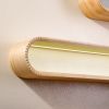 LED Floating Shelf: Bent Wood Wall Display with Colorful Interior | Shelving in Storage by Spacecraft Furnishing