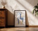 Slate 3 | Original Framed Abstract Paper Painting | Oil And Acrylic Painting in Paintings by Abby May