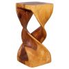Haussmann® Wood Double Twist Stool Table 12 in SQ x 26 in | Chairs by Haussmann®