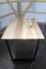 Modern Ash Dining Table with Black Steel Tapered Legs (in st | Tables by Hazel Oak Farms. Item made of wood & metal