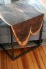 Double Live-Edge Walnut Waterfall Side C-Table | Side Table in Tables by Hazel Oak Farms. Item composed of walnut & steel