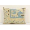 14" x 20" Yellow Anatolian Lumbar Rug Pillow, Faded | Sham in Linens & Bedding by Vintage Pillows Store. Item composed of cotton and fiber