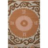 Hand Embroidered Suzani Quilt - Pastel Color Uzbek Table Clo | Tablecloth in Linens & Bedding by Vintage Pillows Store