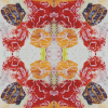 Mitirapa, Cherry | Fabric in Linens & Bedding by Philomela Textiles & Wallpaper. Item composed of canvas